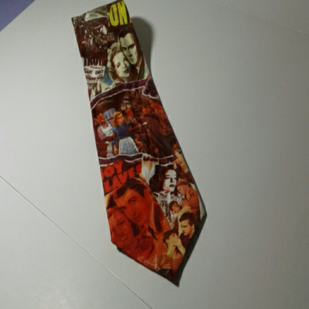 Mens Vintage Movie Poster Tie